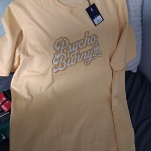 Psycho Bunny Light Yellow Tee with Logo